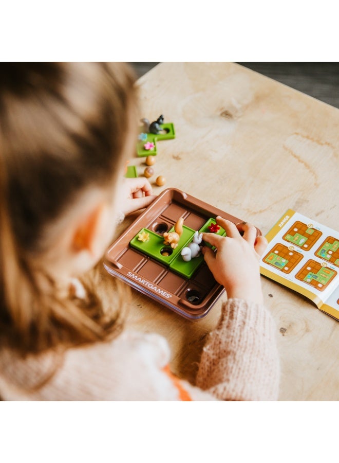 SmartGames Squirrels Go Nuts!, Fun IQ Brain Teaser Puzzle, Cognitive Development STEM Toy with 60+ Challenges, Travel Friendly Tabletop Educational Matching Puzzle Game, Suitable for Children Above 6+ - Image 3